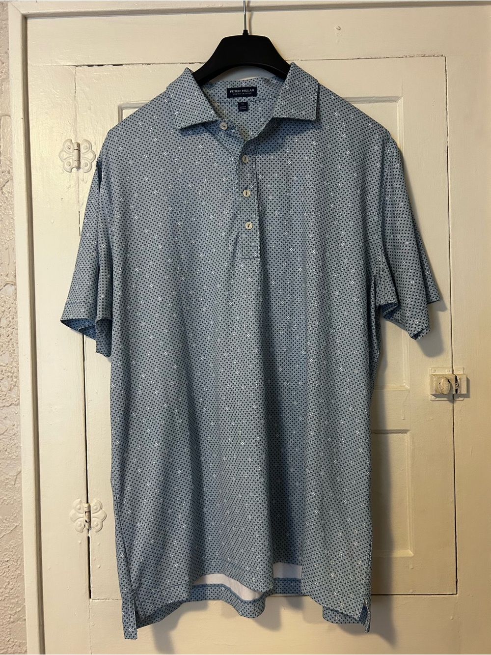 Peter Millar Mosaic Performance Jersey Polo Shirt XL